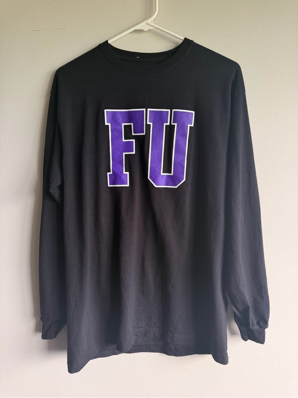 FU - Furman UniversityChampion Long-Sleeve Tee with Varsity Letters